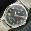 HMT HAND-WINDING VINTAGE INDIAN MENS ROMAN FIGURE BLACK DIAL WATCH A702868-1 R211-a702868