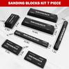 Набор sanding block из 7 штук с листами наждачной бумаги, ручные абразивы, набор sanding block для кузова автомобиля, для шлифовки автомобильной краски