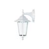 White Aluminum and Glass Wall Light - GENERIC - Zurich Edm Model - IP44 E27 60W
