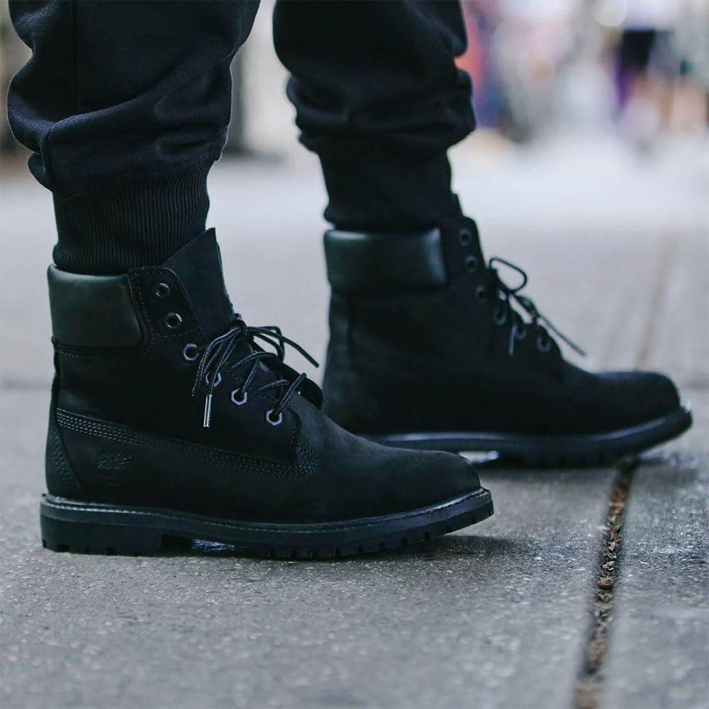 Timberland Classic Premium Waterproof Boots for Women TB18658A0011 Black 6-inch 8.0 / 25.0cm