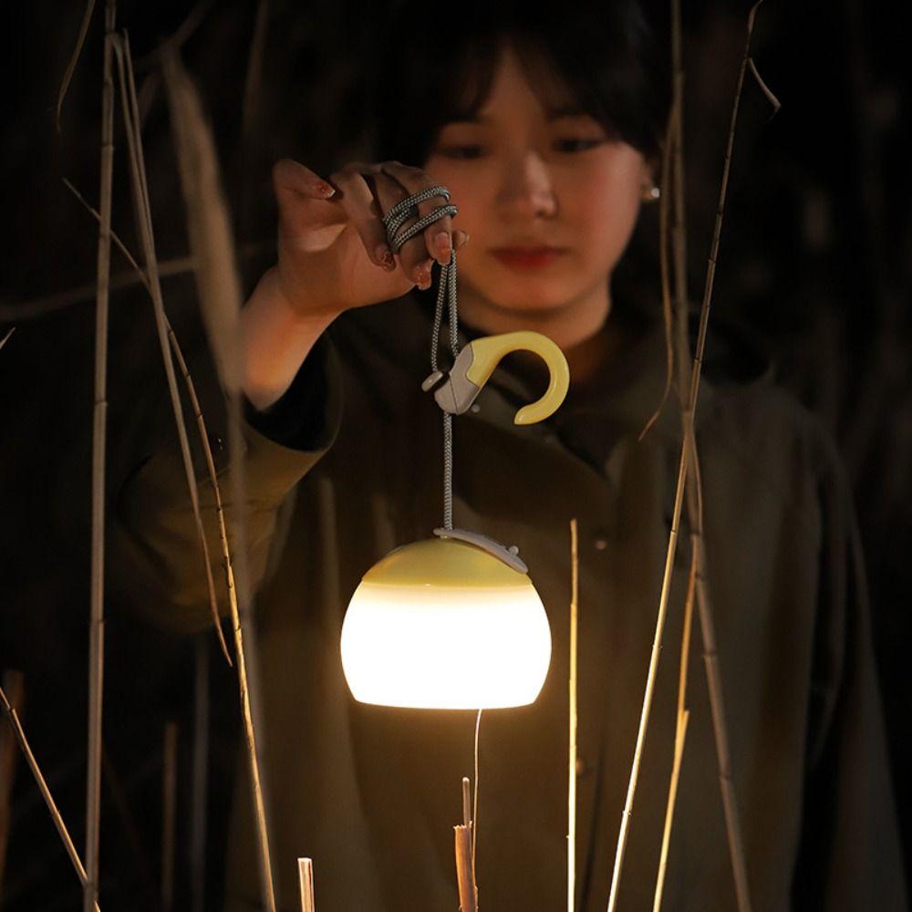 Night Light Camping Lanterns with Hook LED Atmosphere Light Camping Tent Hanging Light  Outdoors