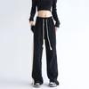 Harajuku Retro Chiziqli Jogging Sport Shimlari Ayollar Hip Hop Streetwear Patchwork Sport Shimlari Katta O'lchamli Kpop Keng Oyoqli Shimlar