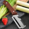 2Pcs Multifunctional Vegetable Ergonomic Peeler Peeler Stainless Wooden Handle Steel Blade Kitchen