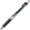Шариковая ручка Pentel Гелевые чернила Гелевая Нажимной механизм 0,3 мм Серебристый корпус BLN73-A Черный