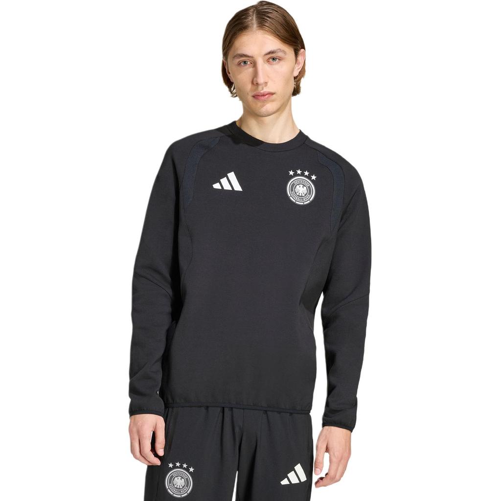 adidas Толстовки Мужские Черные С Круглым Вырезом Средней Плотности JZ9328