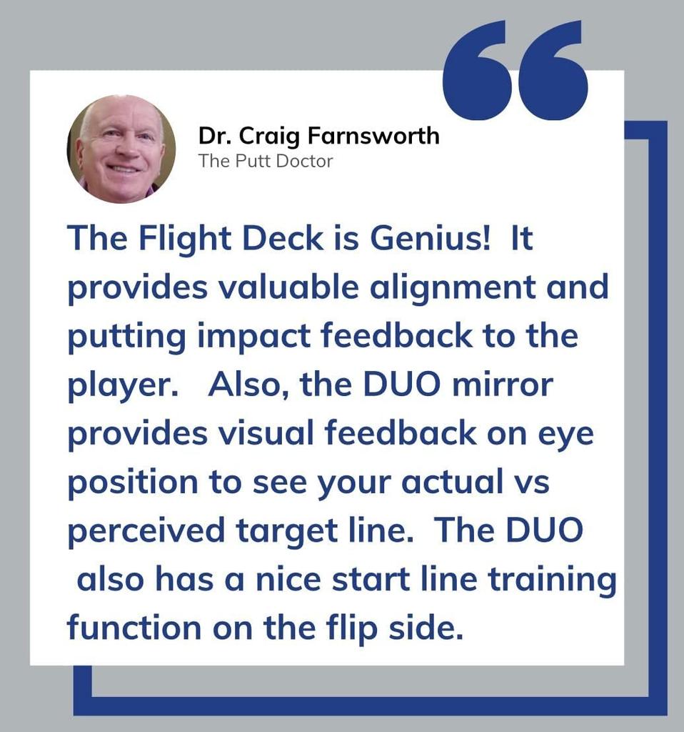 Flight Deck Putting Kit Putter Practice Equipment FDK-03