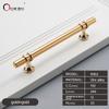 Oukali Promotion Factory Top Seller Zinc Alloy New T Bar Pull Kitchen Cupboard Cabinet Drawer Door Long Knurled Handles