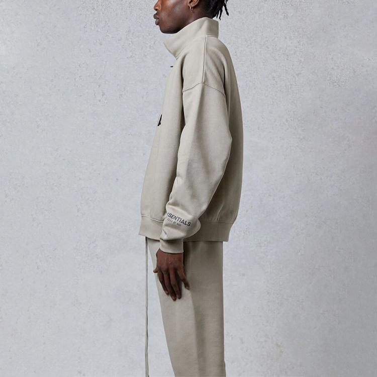 Fear of God Essentials FW20 Half Zip Sweatshirt 'Olive' Men's FOG-FW20-200