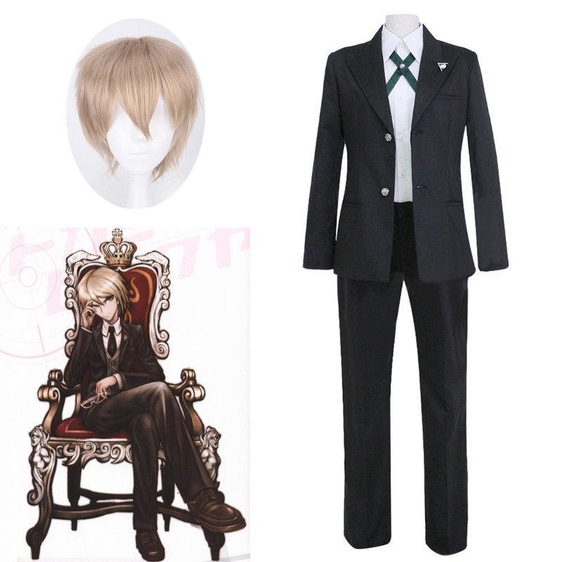 Высококачественный костюм Бьякуи Тогами из Danganronpa Удобный черный комплект формы