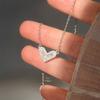 Love Necklace Female Summer Niche Design Sense Ins Wind Collarbone Chain Heart-shaped Pendant Korean Version Light Luxury Stainless Steel Neck Chain