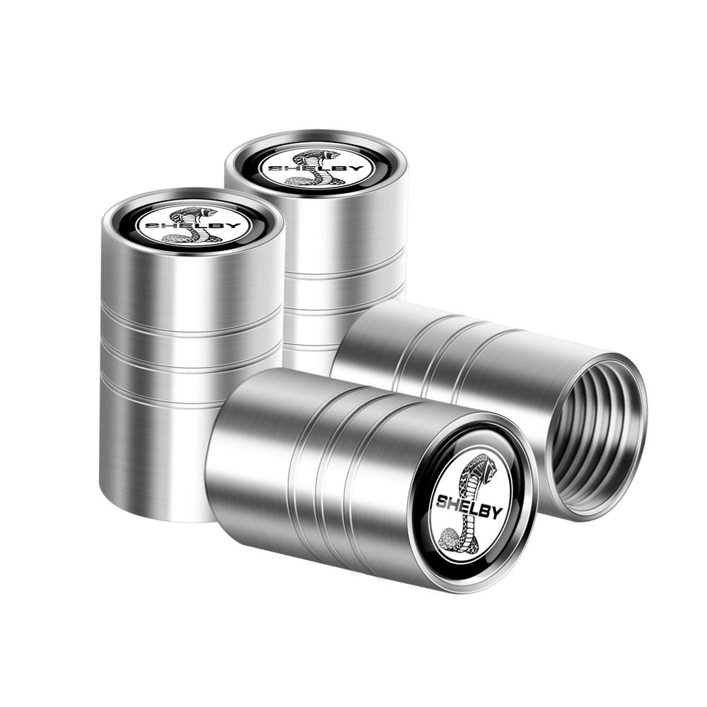 4 шт. Металлический значок автомобиля Колпачки клапанов колес автомобиля Стайлинг автомобиля Центральная крышка для Ford ST FOCUS 2 3 Mondeo Fiesta Kuga MK2 MK3 MK4 Ranger