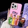 Чехол для телефона Totally Spies для iPhone 17, 16, 15, 14, 13, 12, 11 Plus, Pro Max Розовый Матовый Ударопрочный Чехол