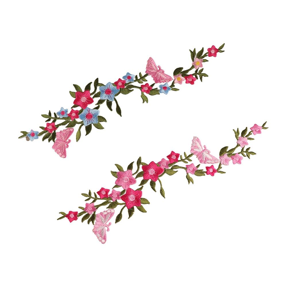 DIY Exquisite Cheongsam With Adhesive Patches Craft Garment Sewing Clothing Embroidery Applique Patch Fabric Sticker