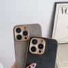 Кожаный чехол для телефона iPhone 13 11 12 14 15 Pro Max 15 Plus с гальваническим покрытием, чехол из овчины для телефона IPHON 13 14 15 Promax
