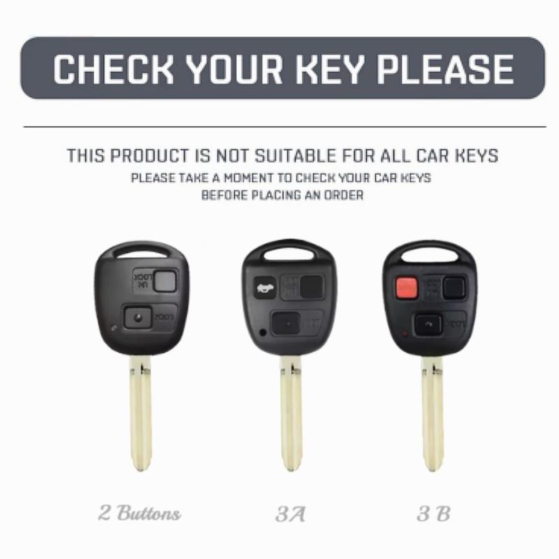 2/3 Buttons TPU Car Key Case Cover Fob For Toyota FJ Cruiser Land 2008-2014 Yaris Echo For Lexus ES GS LS IS RX SC LX RX400h