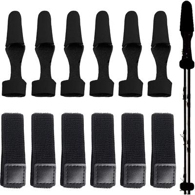 6 шт. Бандажи для удилищ Эластичные ремешки Застежки Хомуты Защитный чехол Многоразовые
