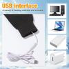 USB Греющие перчатки для мужчин женщин, Зимние теплые греющие перчатки с сенсорным экраном, Вязаные электрические термоперчатки, Варежки-митенки, Вязаные перчатки для печати