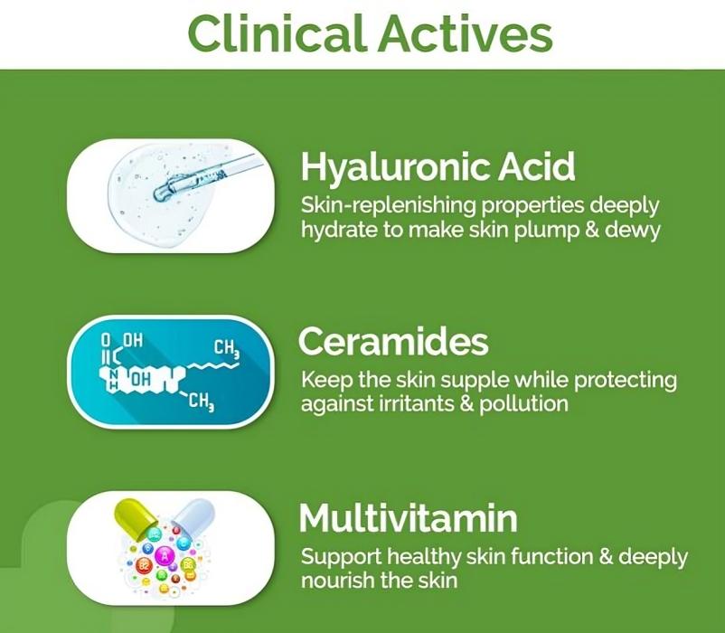 The Derma Co Безмасляный ежедневный увлажняющий крем для лица с гиалуроновой кислотой, керамидами и мультивитаминами для кожи, склонной к жирности, и увлажненной кожи 100 г