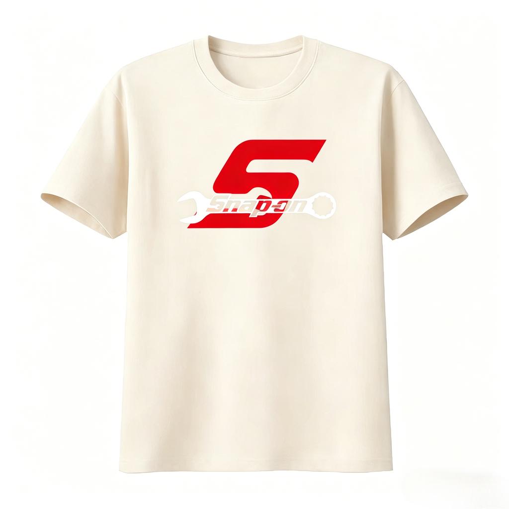 Unisexs Cotton Tshirt Snapon Print Automotive Tools Graphic Short Sleeve Casual Streetwear Black Gray White Tops For Daily Wear