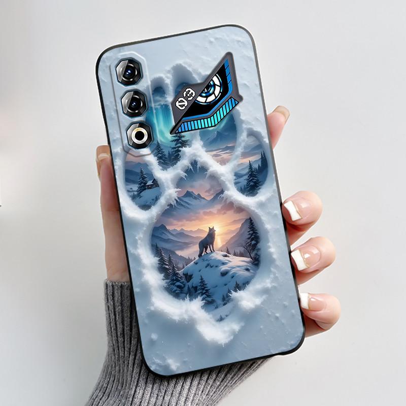 Чехол для ZTE Nubia Neo 3 GT 5G Z2465N Милый Кролик Черный Мягкий ТПУ Силикон Ударопрочный Задняя Крышка Для ZTE Nubia NEO3 GT 5G Корпус