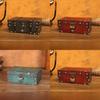 Retro Style Wooden Storage Box With Password Lock For Bedroom Organization
