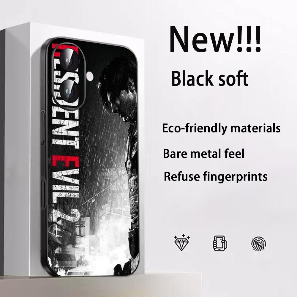 Классический Злой Зонт крутой дизайн узора Чехол для телефона Для iPhone 17 16 15 14 13 12 Plus Mini Pro Max Мягкий черный Ударопрочный чехол
