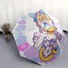 1pc Daisy Duck Automatic Open/close, All-Season Portable Folding Umbrella, Perfect Gift for Friends  yy250807026