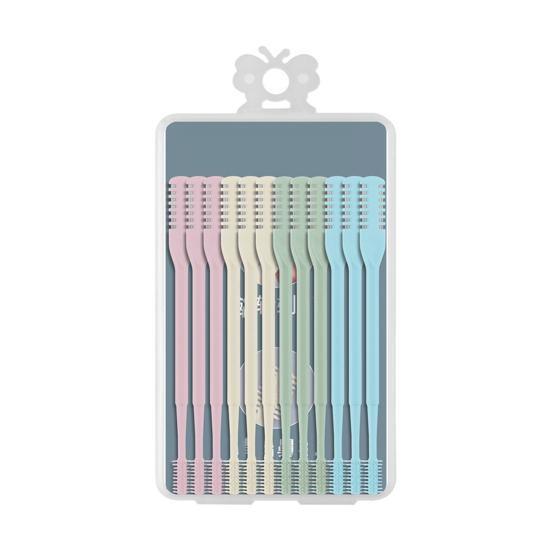 1/2/3/5/12/24Pcs Double-Head Nose Hair Trimmer Sharp Blade 360 Degree Rotating Nasal Hair Cutter Remover Men Women Manual Nose Hair Trimming Tools