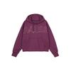 PSG Fleece-Lined Hooded Pullover Women Tops Burgundy CW3926-610
