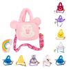Sanrio Stitch Plush Shoulder Bag Zip Close