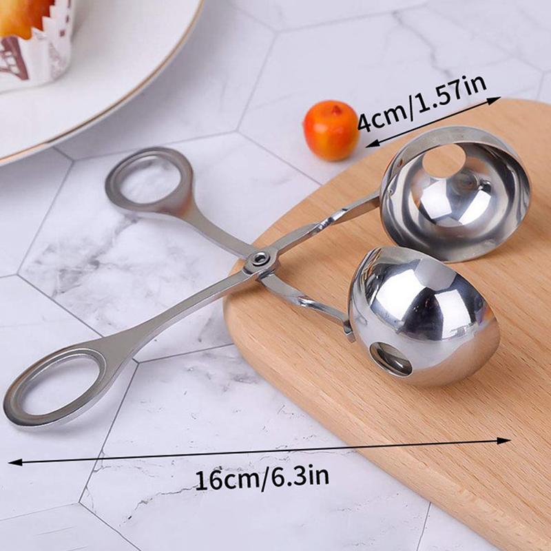 Ложка для приготовления фрикаделек с антипригарным покрытием, толстая мясорубка из нержавеющей стали, кухонный гаджет