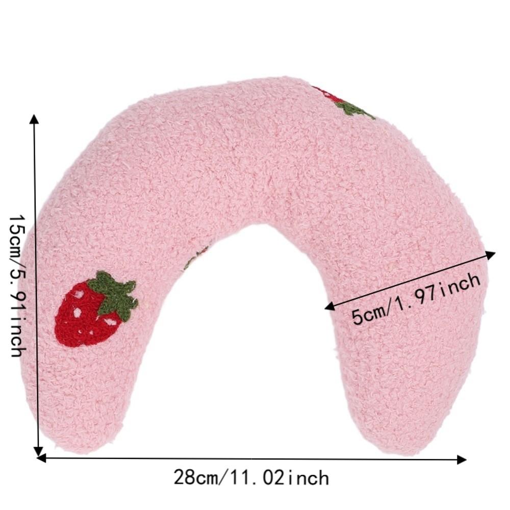 3pcs Machine Washable Pet Neck Pillow Plush Fluffy Calming Pillow U Shaped Pillow For Pets