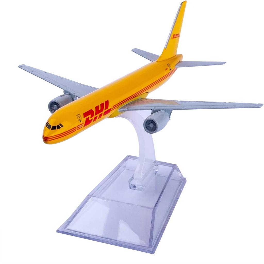 16см B757 Симуляция DHL Airways 1/400 Масштаб Модель самолета из металлического сплава с авиационной подставкой Авиационная модель самолета Украшение для комнаты