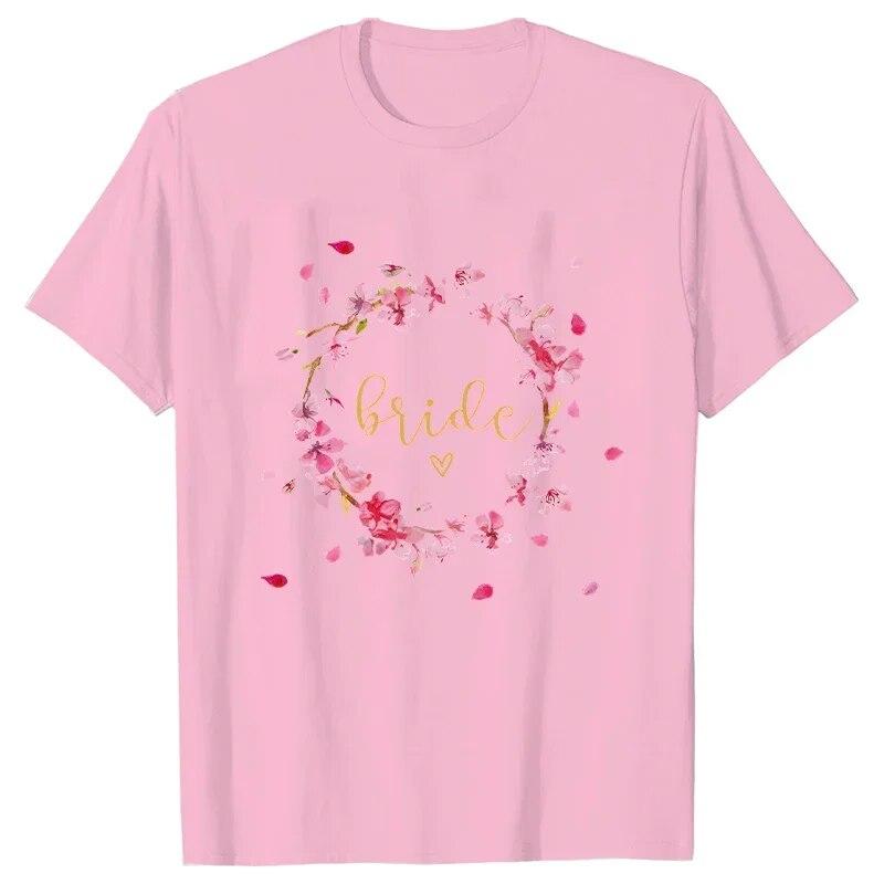 Футболка Футболка «Будущая невеста» Команда невесты Топы для подружек невесты Цветы Свадебная свадьба Одинокий прощание Девичник Девичник Футболки EVJF