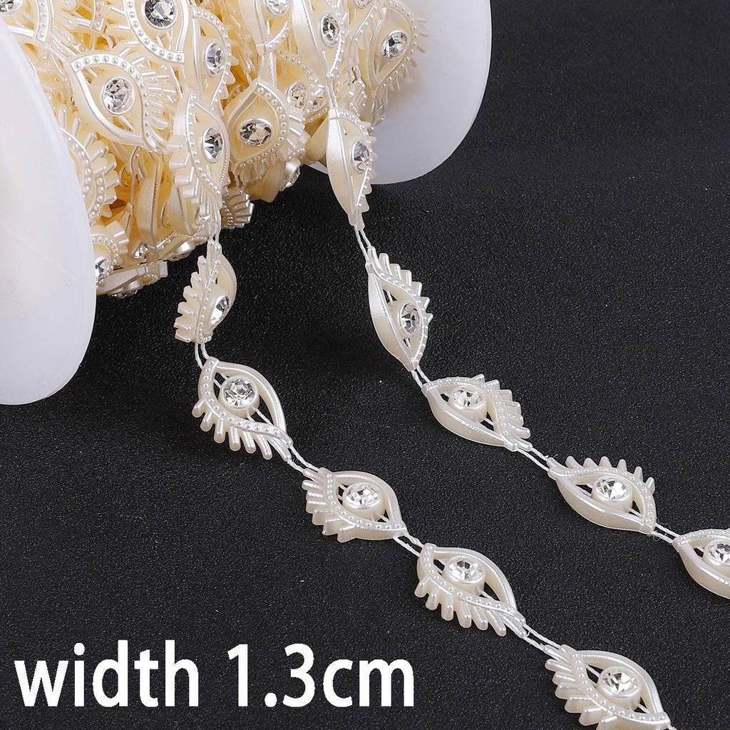 1 метр ABS имитация жемчуга циркон бусины цепи для DIY свадебные украшения ремесло аксессуары
