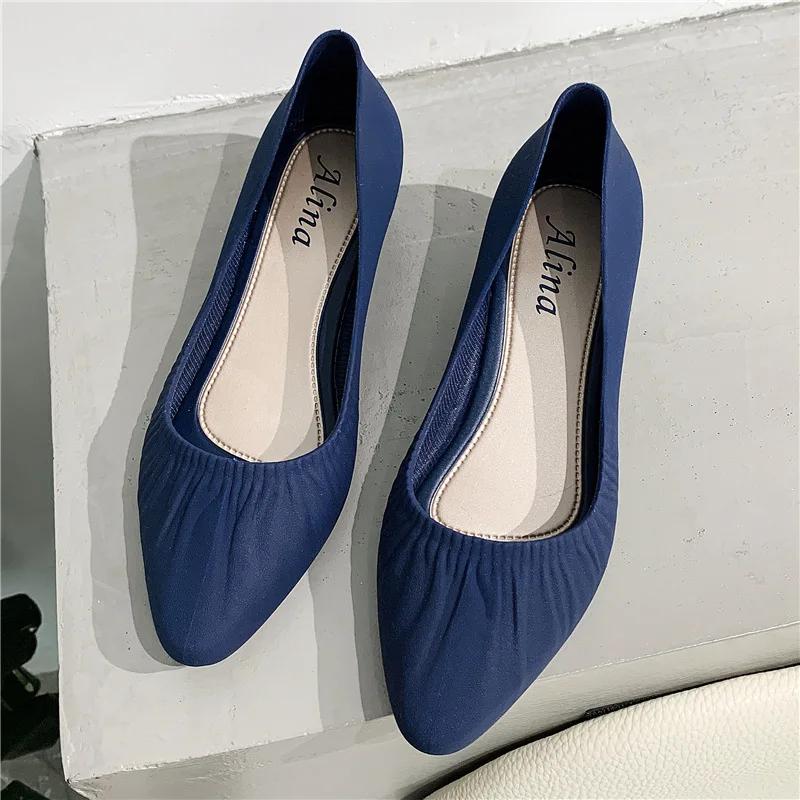 2025 Эластичные балетки женские сетчатые лоферы вязаные мокасины неглубокие балетки повседневные туфли-лодочки кроссовки для вождения обувь для ходьбы