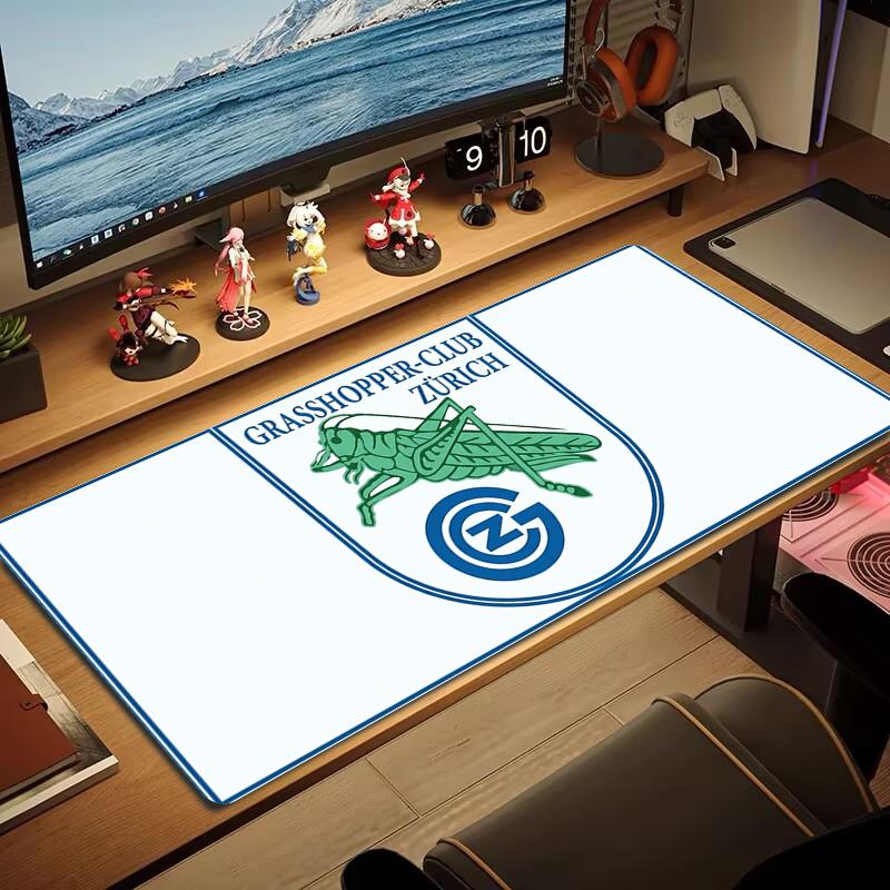 Grasshopperclub Zrich Mouse Pad Large Gaming Table Cushion Nonslip Laptop Tablet Big Mousepad Xxl Mat Mini Pc Playmat With Lock Edge