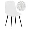 Velvet Short Bar Chair Cover Warm Winter Elastic Seat Case Adjustable Small Size for Dining Room Home