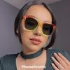 Новые Радужные Квадратные Очки для Чтения Фотохромные Большого Размера Цветные Конфеты Женские Anti Blue Ray Гиперметропия Очки по Рецепту