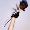 Pu Leather Fingerless Glove For Goth Punk Rock Lolita Harajuku Stage Party