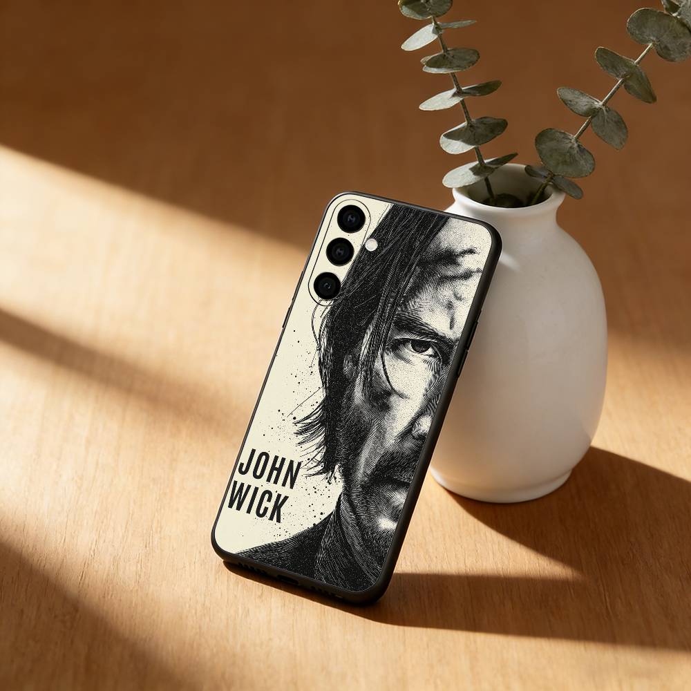 Классические фильмы Чехол для телефона John Wick Для Samsung Galaxy A91,80,73,72 ,71,53,52,32 ,31,22,21s,20,Мягкий черный чехол