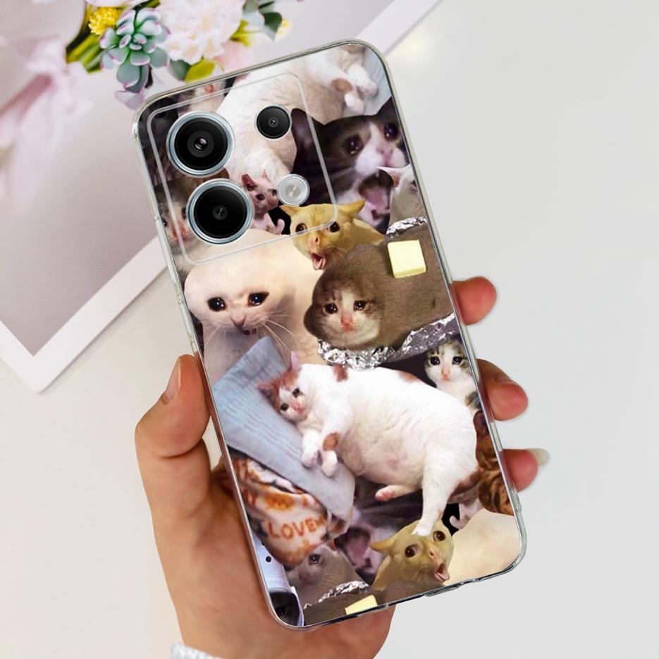 For Xiaomi Poco X6 5G Case PocoX6 Pro New Fashion Painted Cover Clear Silicone Phone Case For Xiaomi Poco X6 Pro X6Pro 5G Bumper