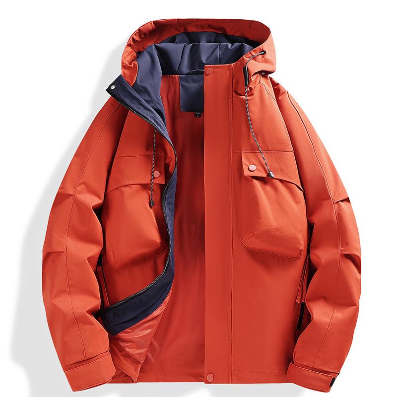 Spring and Autumn Outdoor Jacket Casual Hooded Jacket Men's Hooded Outdoor Jacket
