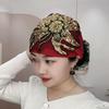 Autumn & Winter Beaded Sequin Floral Knitted Headscarf Beanie