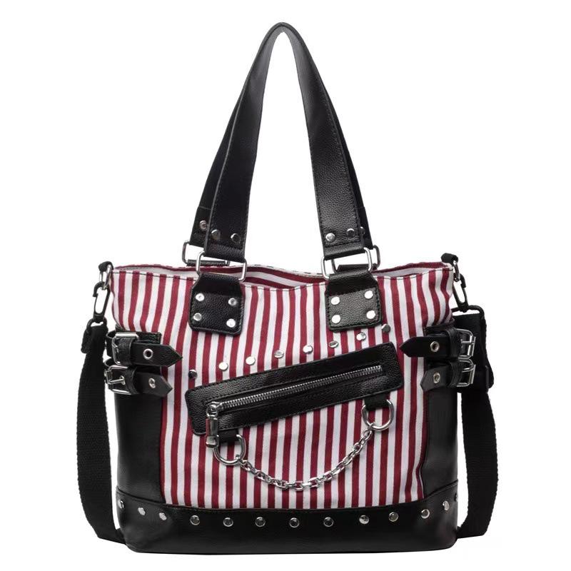 2025 Женская Высококлассная Модная Сумка-Тоут на Плечо с Заклепками