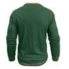 Men's Solid Color Round Neck Long Sleeve Tops Men's Sports Large Size Casual Round Neck Tops