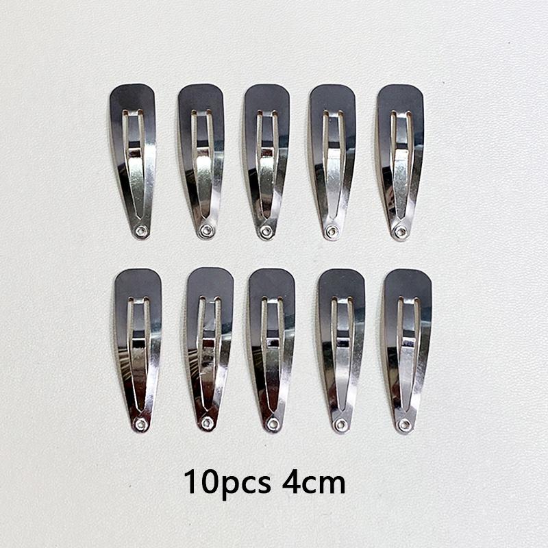10/20/30pcs/set Women Silver Gold Black Waterdrop Shape Basic Alloy Hair Clips BB Hairpins Barrettes Fashion Hair Accessories