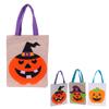 Tote Bag Linen Cute Vivid Storage Sack for Halloween Decoration Party Show Dress Up
