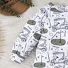 1-24 Months Baby Unisex Cute Golf All-over Print Long Sleeve Romper