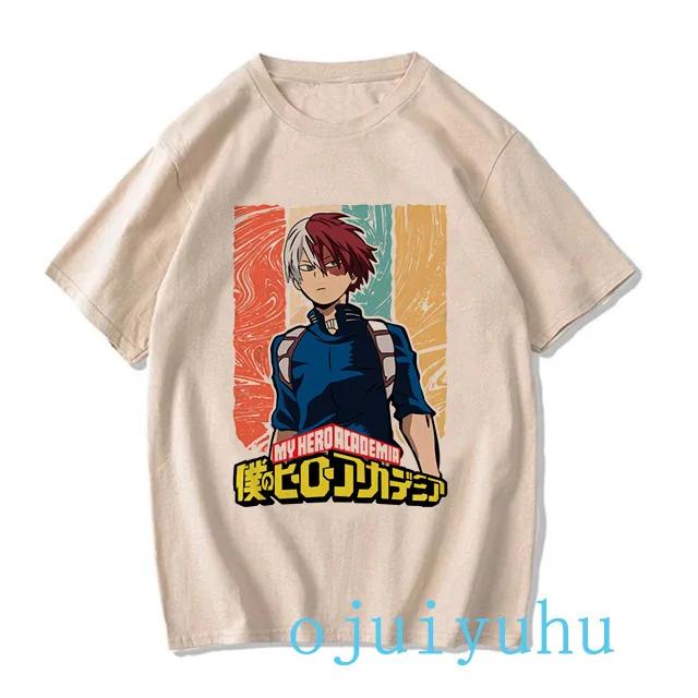 My Hero Academia Размер Футболка УнисексЖенская Тодороки Футболка Boku No Hero Academia Графические Топы Аниме Бакуго Химико Тога Футболка